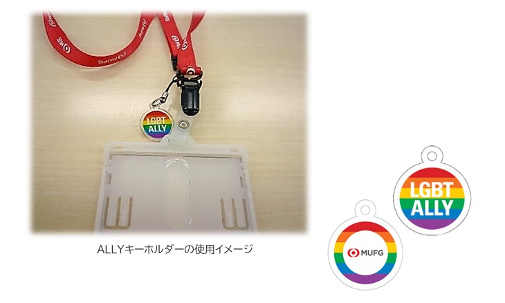 ALLYキーホルダーの使用イメージ